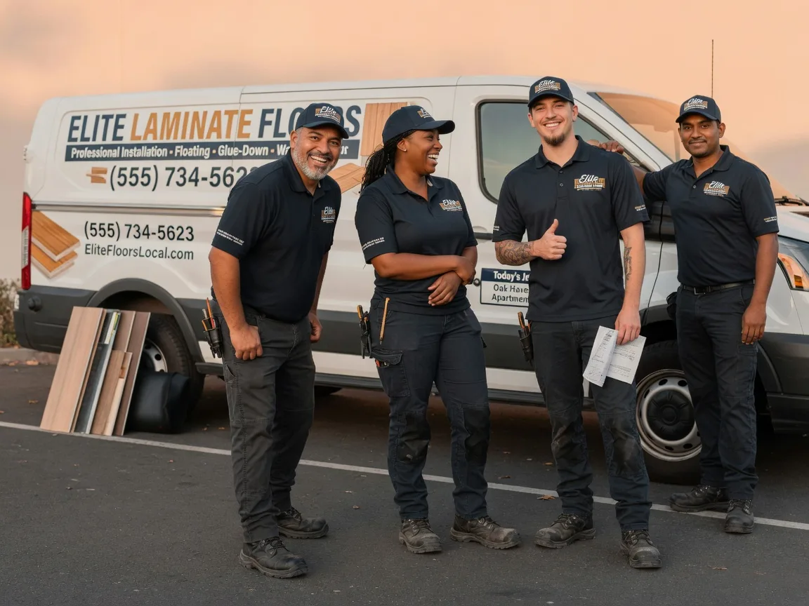 Laminate flooring installation company in Wickett, TX